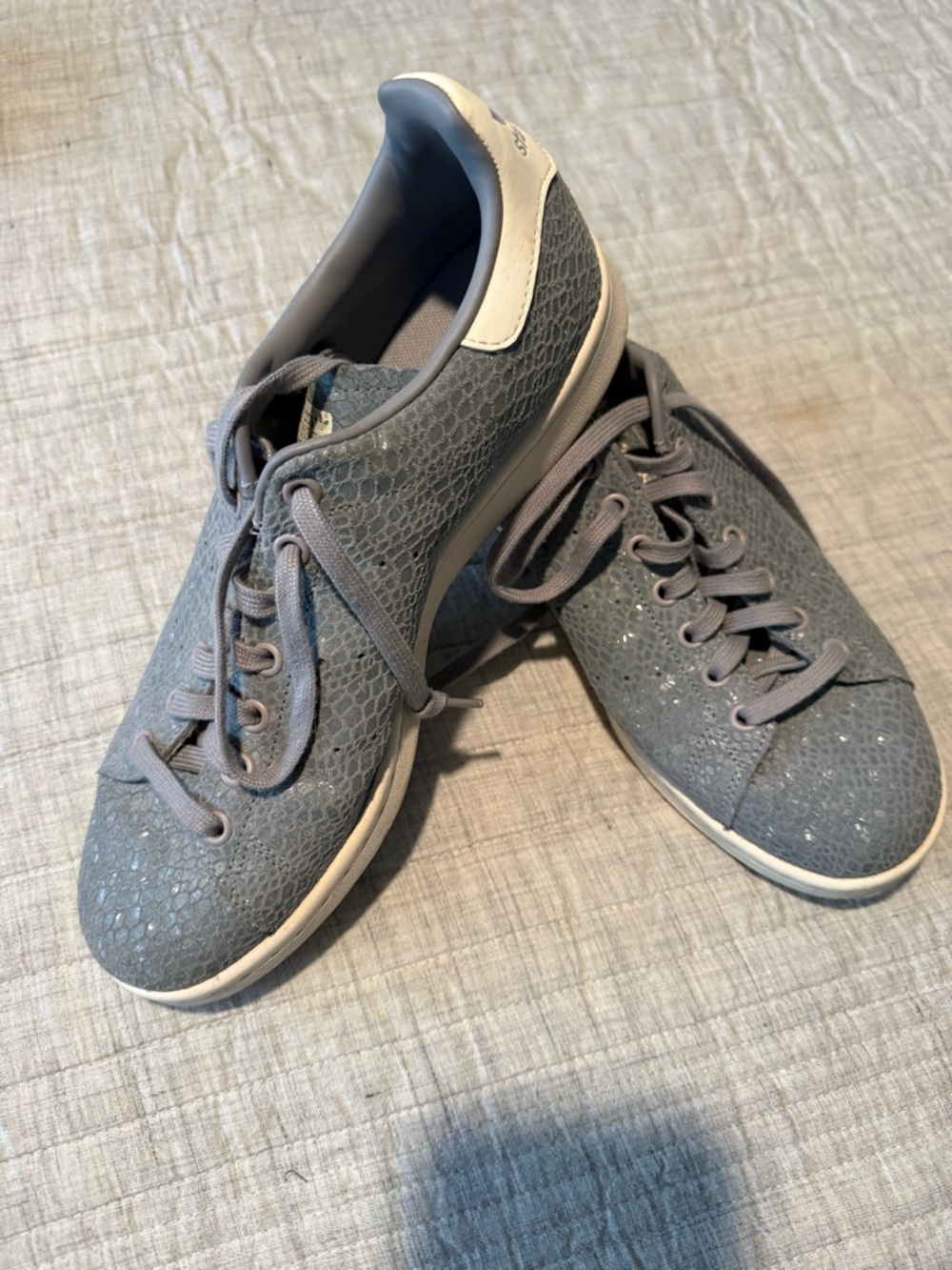 Adidas Stan Smith blue textured snearliers-